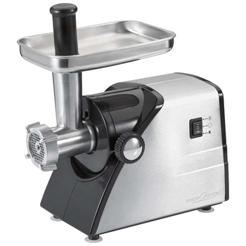 Masina de tocat ProfiCook PC-FW 1060, 1000 W, otel inoxidabil, accesorii kebbe si carnati, biscuiti, functie inversa, 3 site, argintiu/negru Masina de tocat ProfiCook PC-FW 1060, 1000 W, otel inoxidabil, accesorii kebbe si carnati, biscuiti, functie inversa, 3 site, argintiu/negru