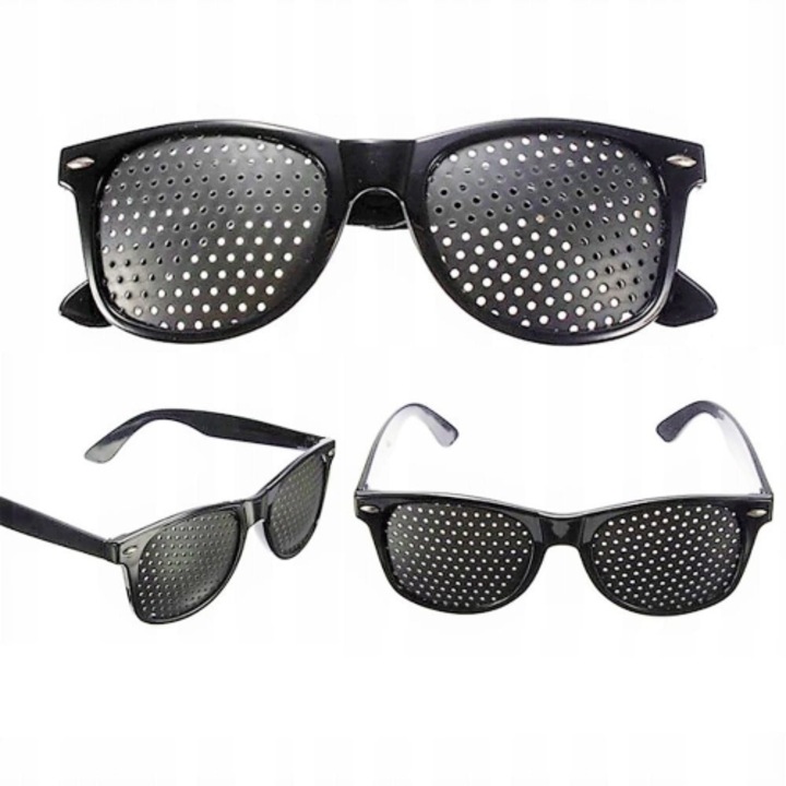 Мъжки слънчеви очила без лещи, черни