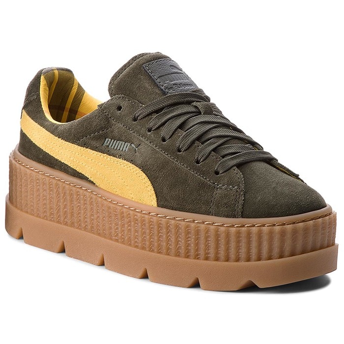 Tenisi dama Puma Creeper Suede Yellow Green, Verde, 42