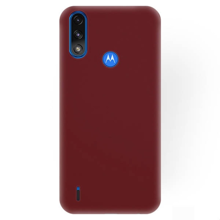 Калъф Matt TPU за Motorola Moto E7 Power, Бордо