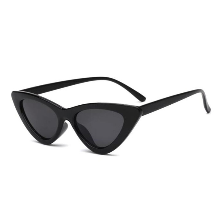 Дамски слънчеви очила ASKSA, Cat-Eye Slim, Черен