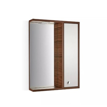 Dulap baie cu oglinda, Modul Superior, Karen Lale, Tekzen, Nuc/Alb, 50 cm Dulap baie cu oglinda, Modul Superior, Karen Lale, Tekzen, Nuc/Alb, 50 cm