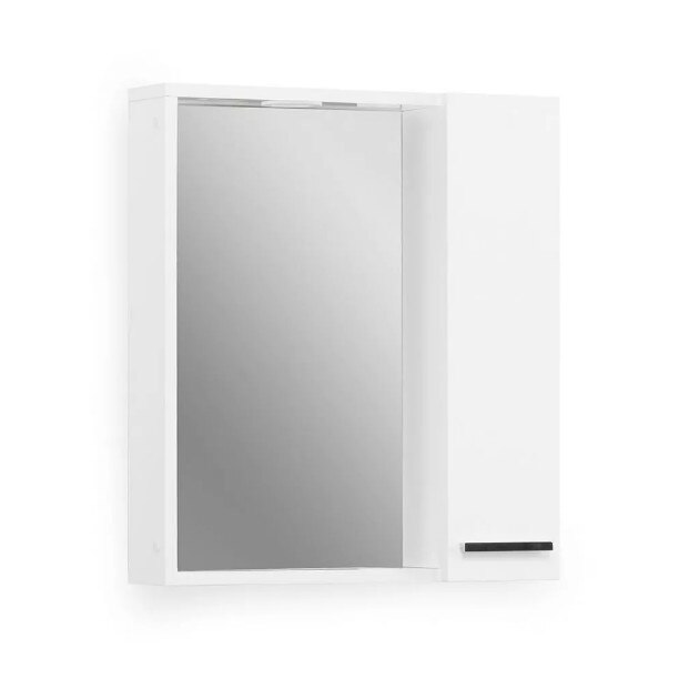 Dulap baie cu oglinda, Modul Superior, Karen, Tekzen, Alb, 60 x 69 x 14 cm