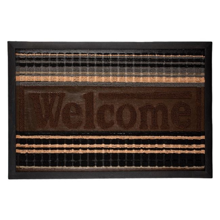 Szőnyeg külső ajtóhoz, 60 x 40 x 0,50 cm, bézs/barna