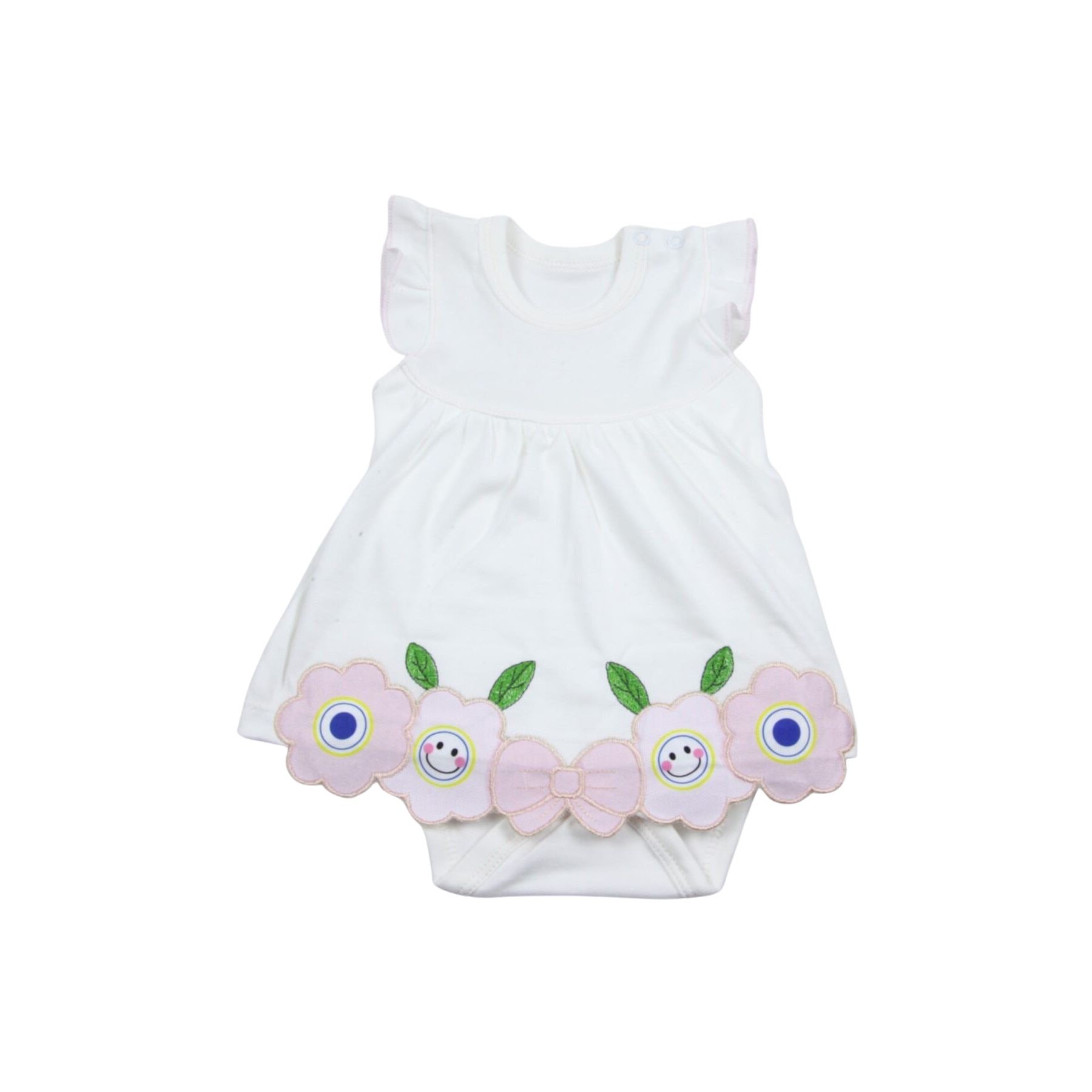 Body tip rochita, de vara, cu flori