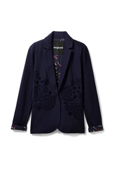 Sacou , Desigual , Slim fit , Model floral, Bleumarin Sacou , Desigual , Slim fit , Model floral, Bleumarin