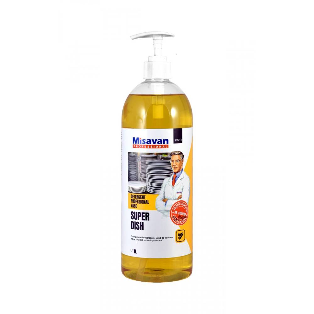 Detergent Concentrat de Vase Dr. Stephan Super Dish, 1 l, cu Pompita