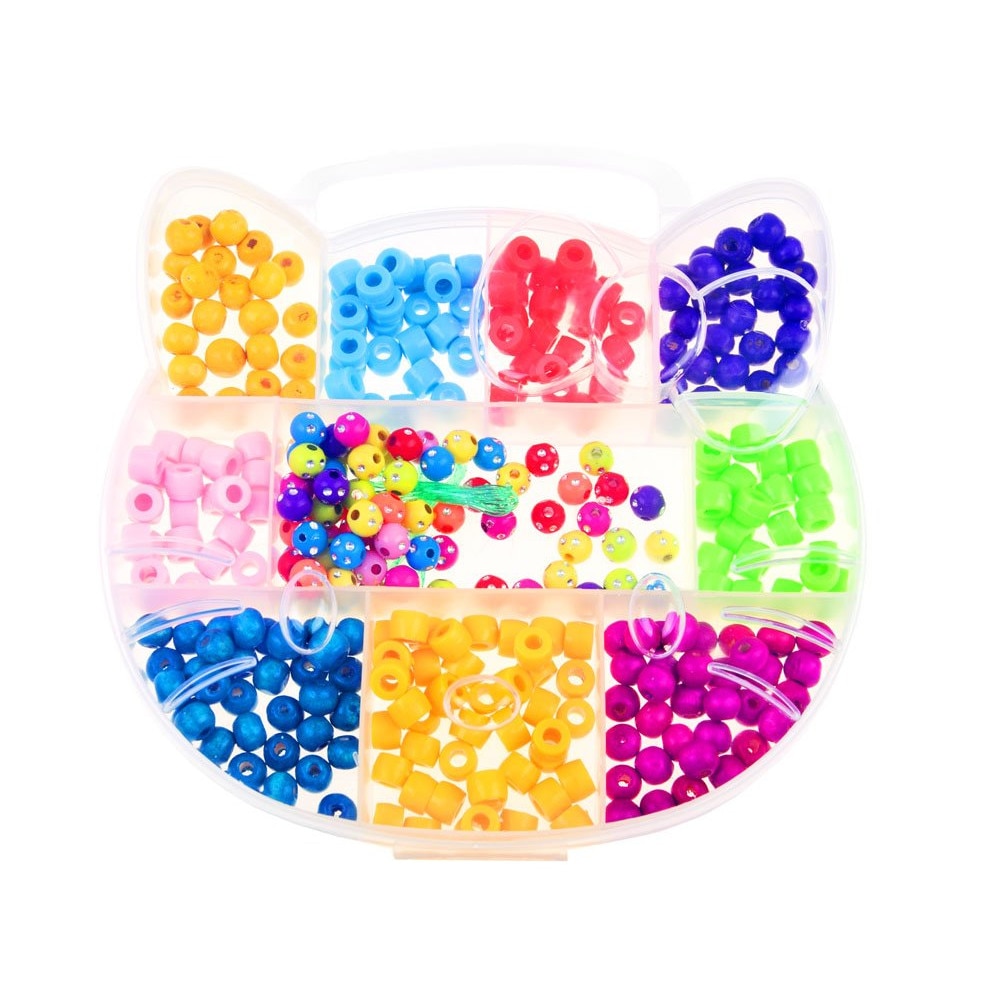 Tentacle Undo Addict Set Creativ pentru Confectionat Bratari, Indiggo, Cutie in Forma de Hello  Kitty, Margele din Lemn si Plastic, 10 Modele in Culori Diferite,  Stimuleaza Creativitatea, 3 ani+, Multicolor - eMAG.ro