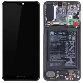 Display cu touchscreen si rama Huawei P20 Pro, Negru Display cu touchscreen si rama Huawei P20 Pro, Negru