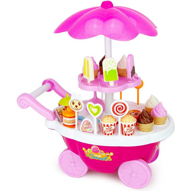 Carucior cu inghetata cu 31 de piese Swissant, Multicolor