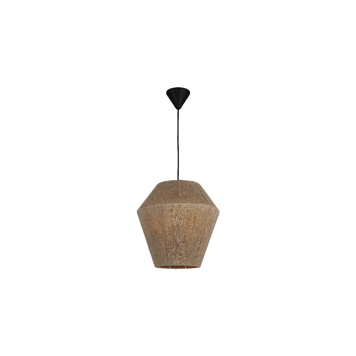 Pendul din metal, Homemania Fero, 1 x E27, 40W, 30 x 30 x 110 cm, Maro