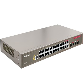 Switch PoE IP COM G3224P 24-Porturi Gigabit cu 4 porturi SFP Combo Managed 360W Switch PoE IP COM G3224P 24-Porturi Gigabit cu 4 porturi SFP Combo Managed 360W