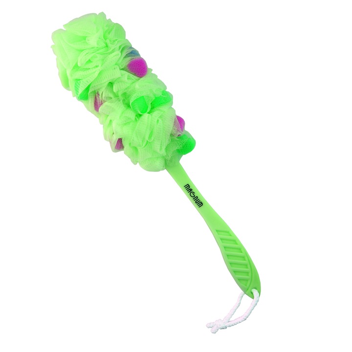 Magnum, fürdőszobakefe, műanyag nyéllel, zöld