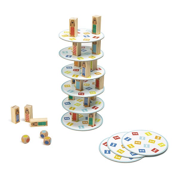 Joc de strategie Tower of Puppies, Eurekids, 18.5x18.5x10 cm