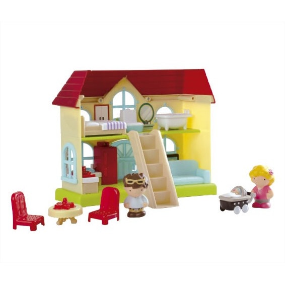 Casuta interactiva pentru papusi, Eurekakids, Multicolor,18x42x13.5 cm