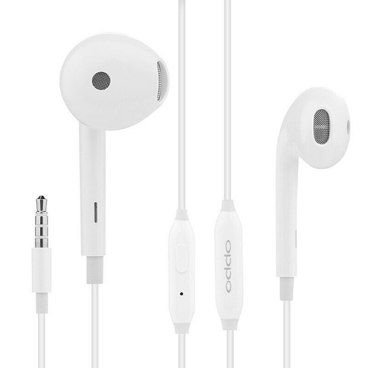 Fejhallgató mikrofonnal Oppo MH135, ömlesztett, fehér