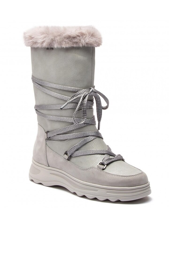 Cizma, Geox, D84AUB, Gri deschis, 40A-B