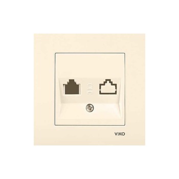 Priza calculator Rj45 cat5e crem Priza calculator Rj45 cat5e crem