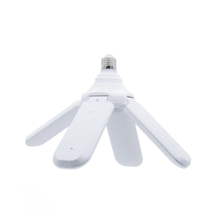 BGRJ Automotive LED lámpa, RGB, ventilátor lapát, E27 foglalat, beépített hangszóró, bluetooth, zene érzékelő, távirányító