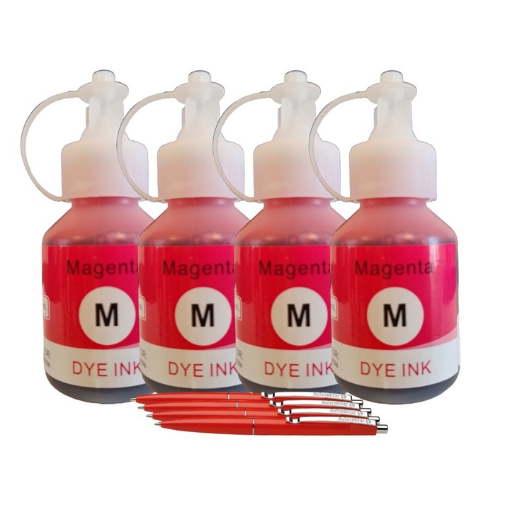 Set Cartus Cerneala Speed Compatibil Brother 4xBT5000M Magenta 20800 pagini si 4buc Pix Schneider