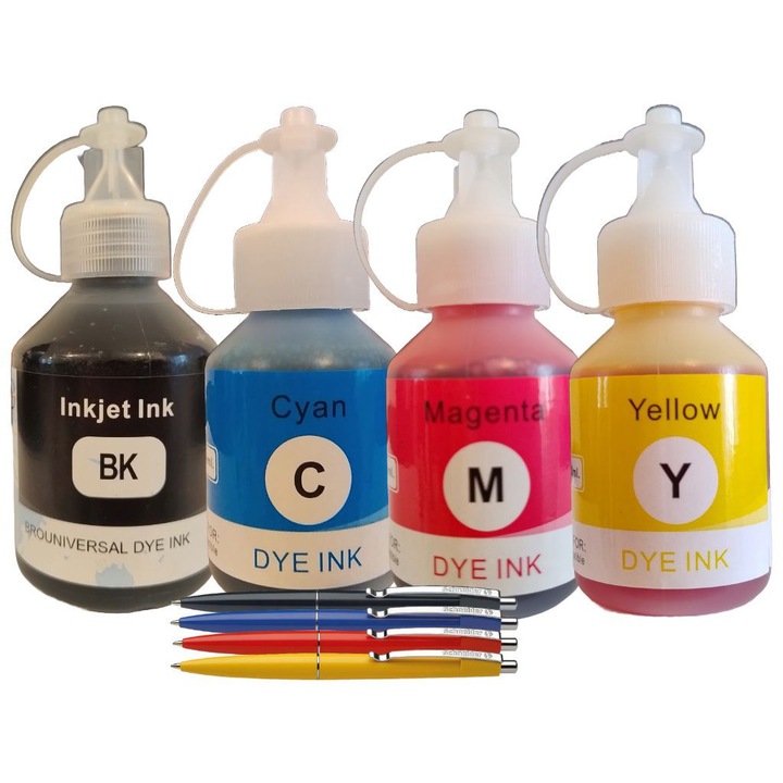 Speed тонер касета Black BT5000C Cyan BT5000M Magenta BT5000Y Yellow 22100 страници и писалка Schneider