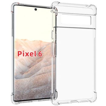 Husa SILKASE pentru Google Pixel 6, culoare transparent, silicon Husa SILKASE pentru Google Pixel 6, culoare transparent, silicon