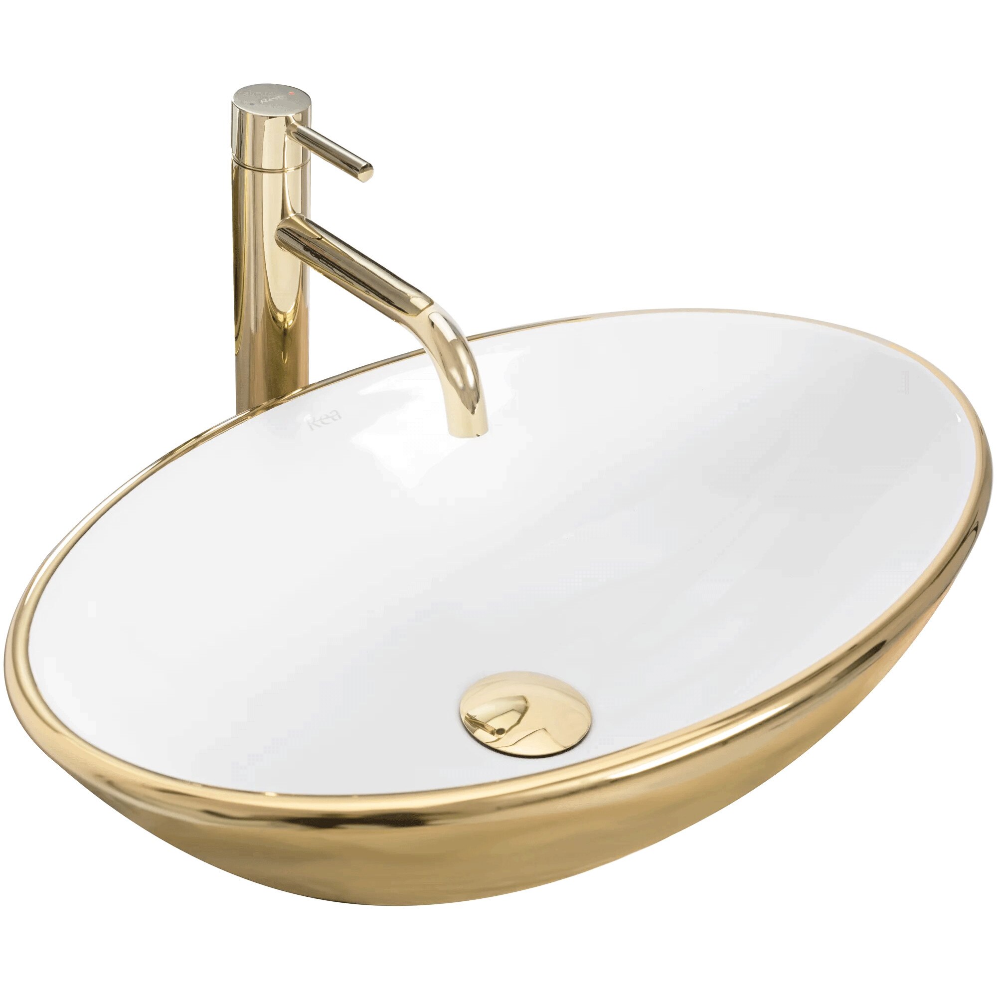 Lavoar Pamela Gold, montaj pe blat, 53x33 cm, ceramica sanitara