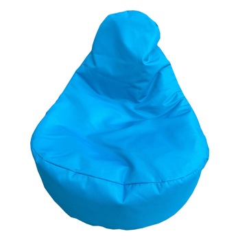 Fotoliu Puf Confort pentru exterior, impermeabil, protectie UV, Albastru