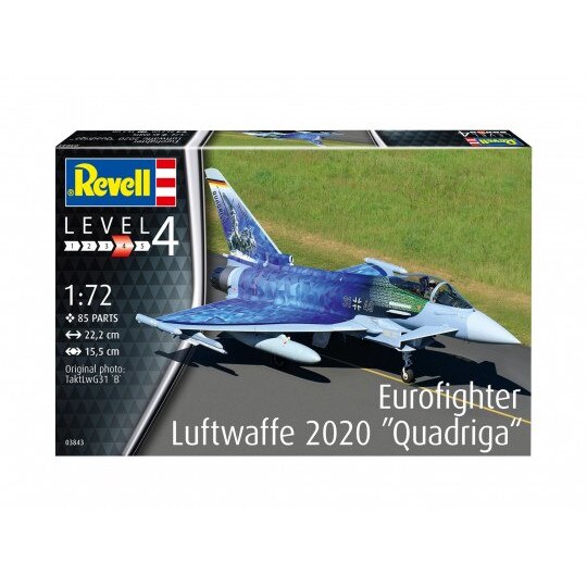 Macheta de asamblat Revell avion Eurofighter Luftwaffe 2020 Quadriga
