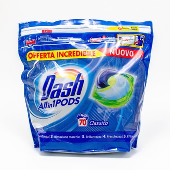 Detergent rufe capsule Dash 3 in 1 clasic 70 spalari 1.77kg Detergent rufe capsule Dash 3 in 1 clasic 70 spalari 1.77kg