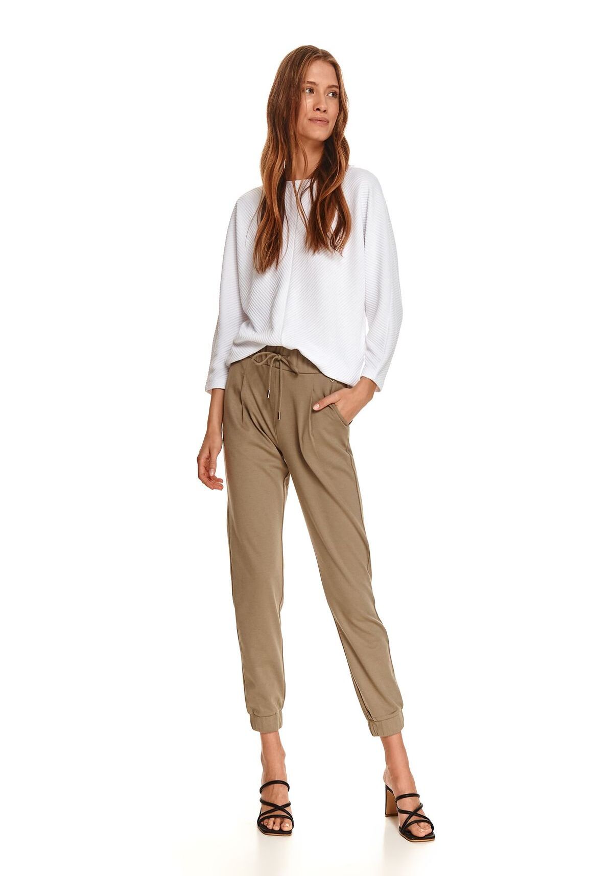 Pantaloni femei, TOP SECRET, SSP3839, Verde