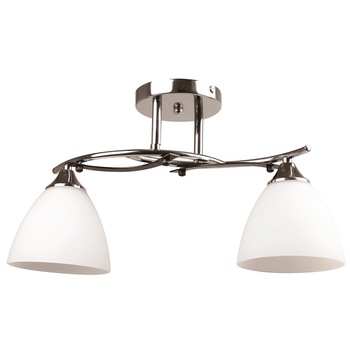 Lustra Interior Erste Ellis 2x60W Max E27 EL0034039 Culoare Crom si Alb Lustra Interior Erste Ellis 2x60W Max E27 EL0034039 Culoare Crom si Alb