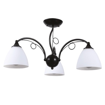 Lustra Interior Erste Bhoema 3x60W Max E27 EL0034067 Culoare Negru si Alb Lustra Interior Erste Bhoema 3x60W Max E27 EL0034067 Culoare Negru si Alb