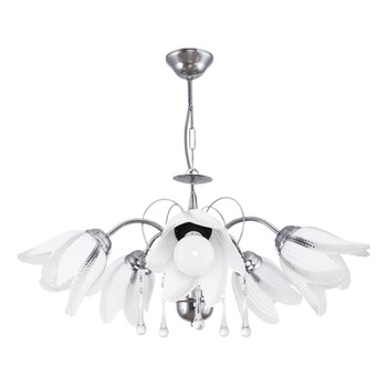 Lustra Interior Erste Lona 5x60W Max E27 EL0058516 Culoare Crom si Alb Lustra Interior Erste Lona 5x60W Max E27 EL0058516 Culoare Crom si Alb