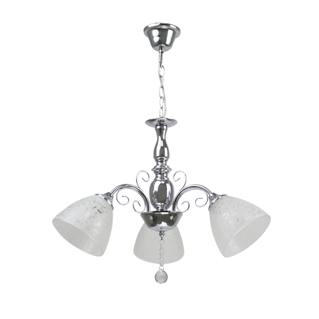 Lustra Interior Erste Dorya Silver 3x60W Max E27 EL0034064 Culoare Crom si Alb