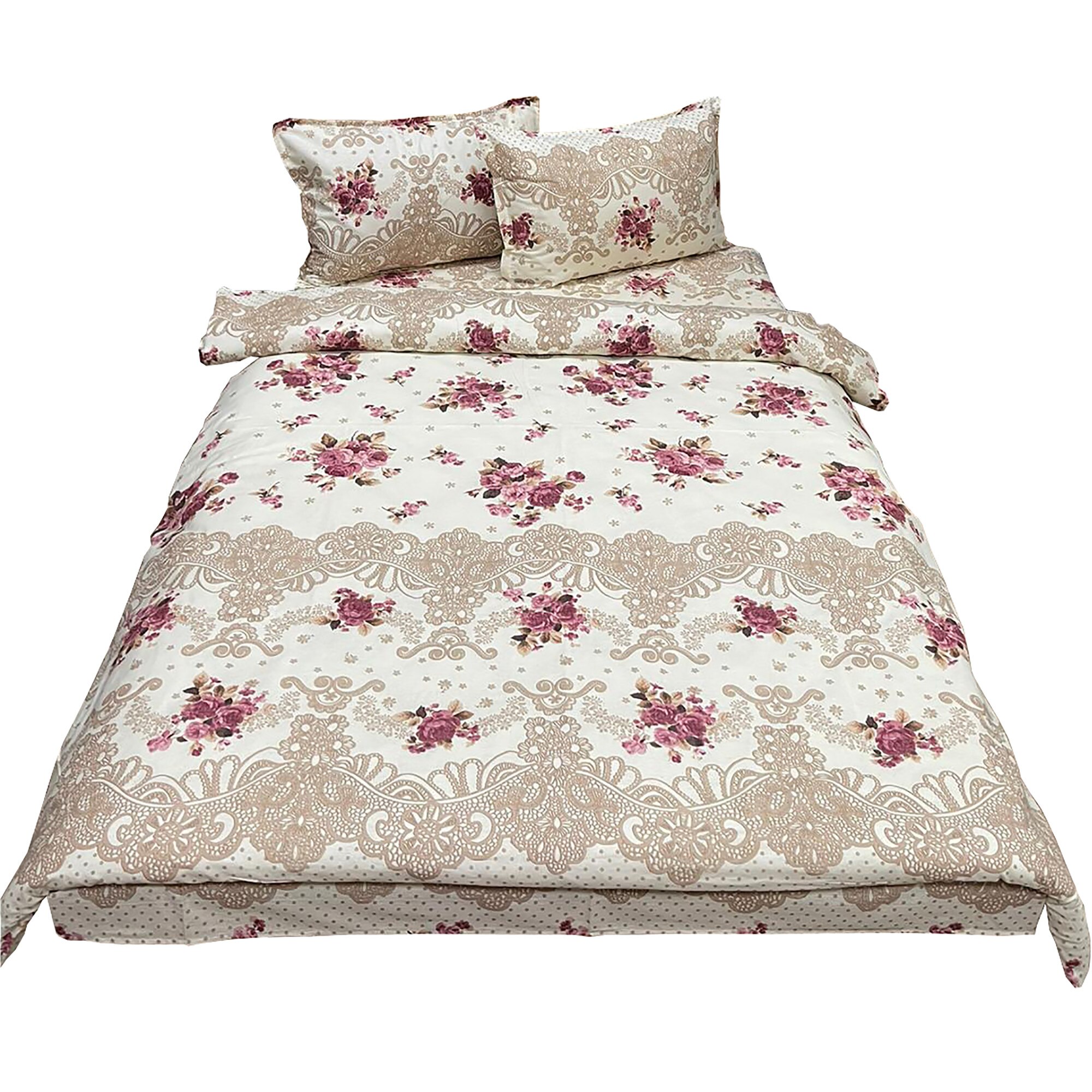 Husa pilota crem/rosie 230/210cm, 