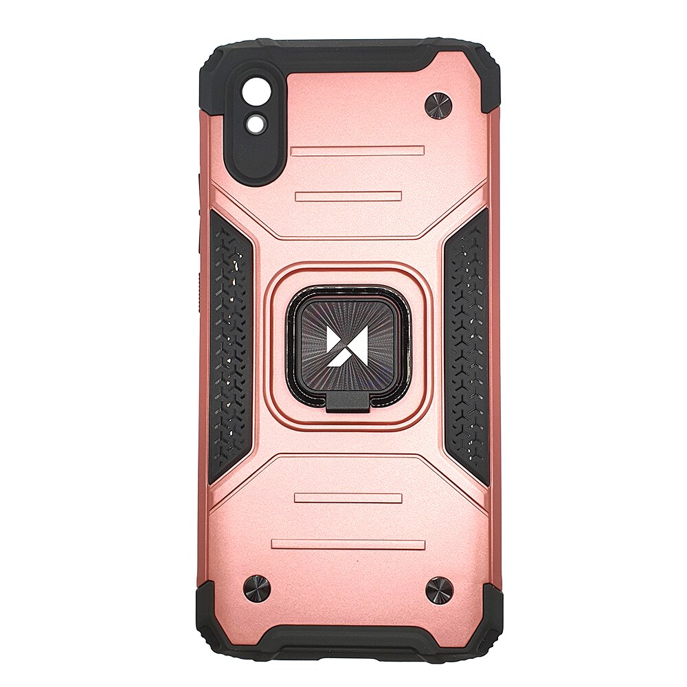 Husa Compatibila Xiaomi Redmi 9A, Ring Armor Case Kickstand, Wozinsky, Roz
