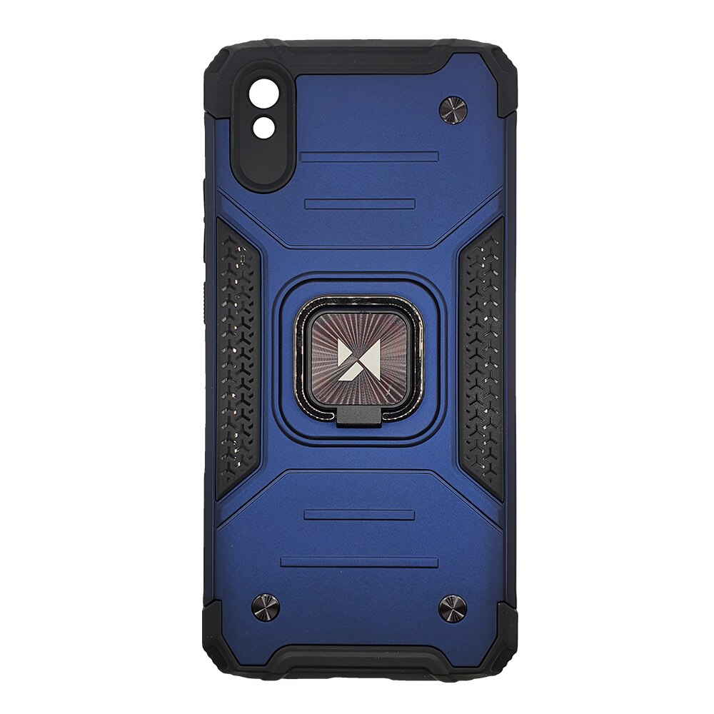 Husa Compatibila Xiaomi Redmi 9A, Ring Armor Case Kickstand, Wozinsky, Albastru