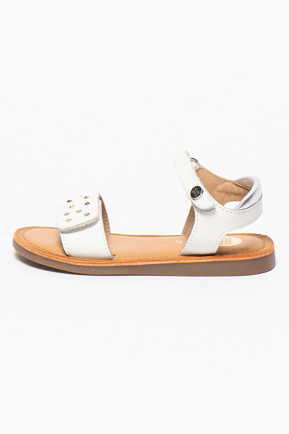 Gioseppo, Sandale de piele Vachette, Alb