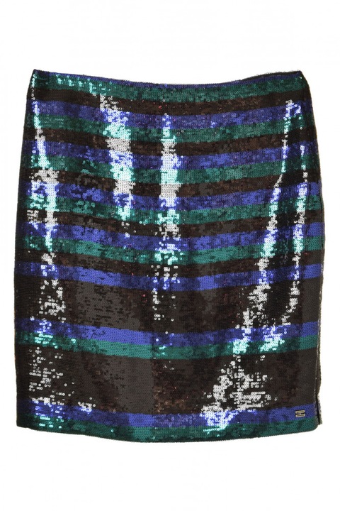 Fusta dama, Tommy Hilfiger, Poliester, Marime 38, Multicolor