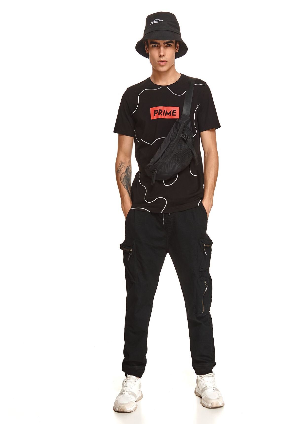 Tricou barbati, TOP SECRET, SPO5271, Negru