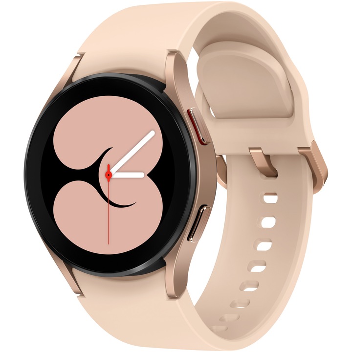 Смарт часовник Samsung Galaxy Watch4, 40 mm, Silicone Strap, Pink gold