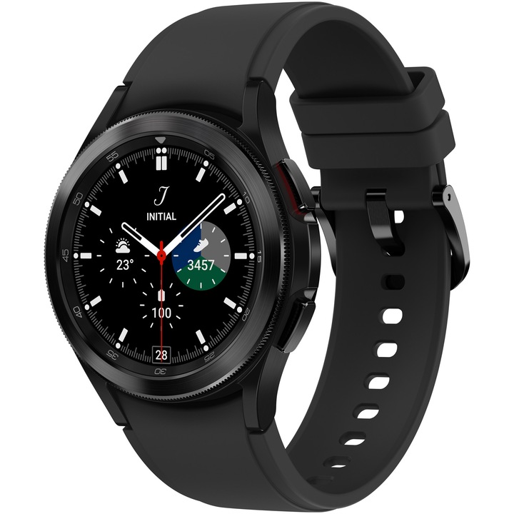 Часовник Smartwatch Samsung Galaxy Watch4, 42mm, LTE, Classic, Black