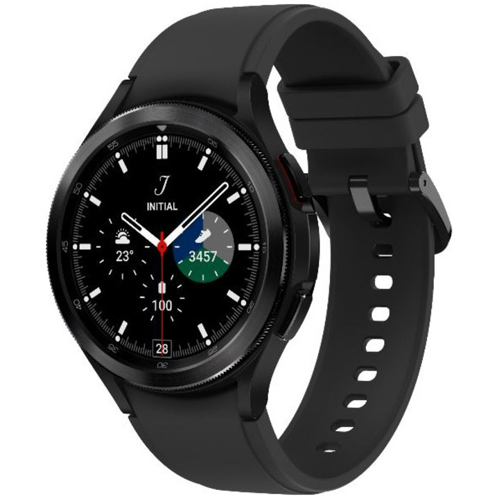 Часовник Smartwatch Samsung Galaxy Watch4, 46 мм, BT, Silicone Strap, Black