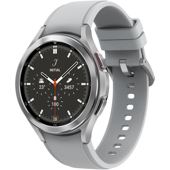 Часовник Smartwatch Samsung Galaxy Watch4, 46mm, BT, Classic, Silver