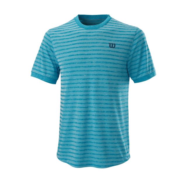 Tricou Wilson Stripe Crew, barbati, Albastru