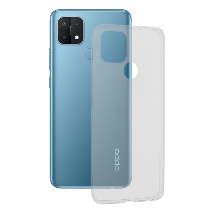 Кейс за Oppo A15/A15s, Techsuit Clear Silicone, Transparent