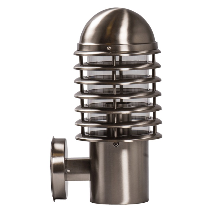 Erste Външна градинска стенна лампа 1 x 60W Max E27 EL0032301 IP44 Цвят Хром