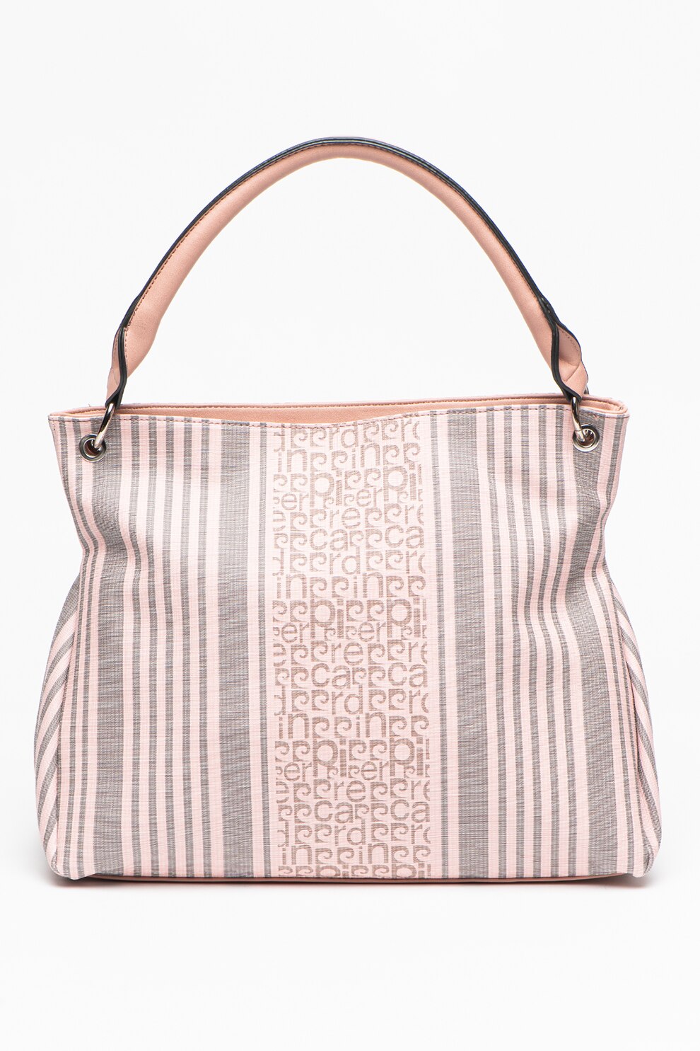 Pierre Cardin, Geanta de umar, cu model, Roz prafuit/Verde militar