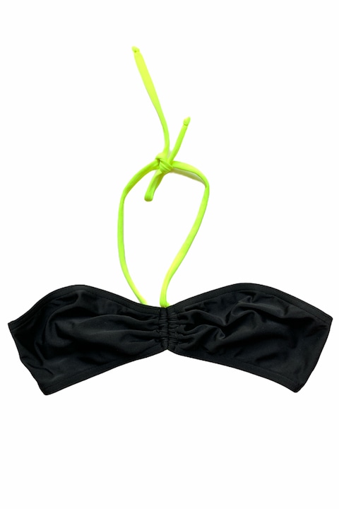 Дамски бански JUP DSW-21-98 b5782, Горна част, Без подплънки, Черен, 36 EU